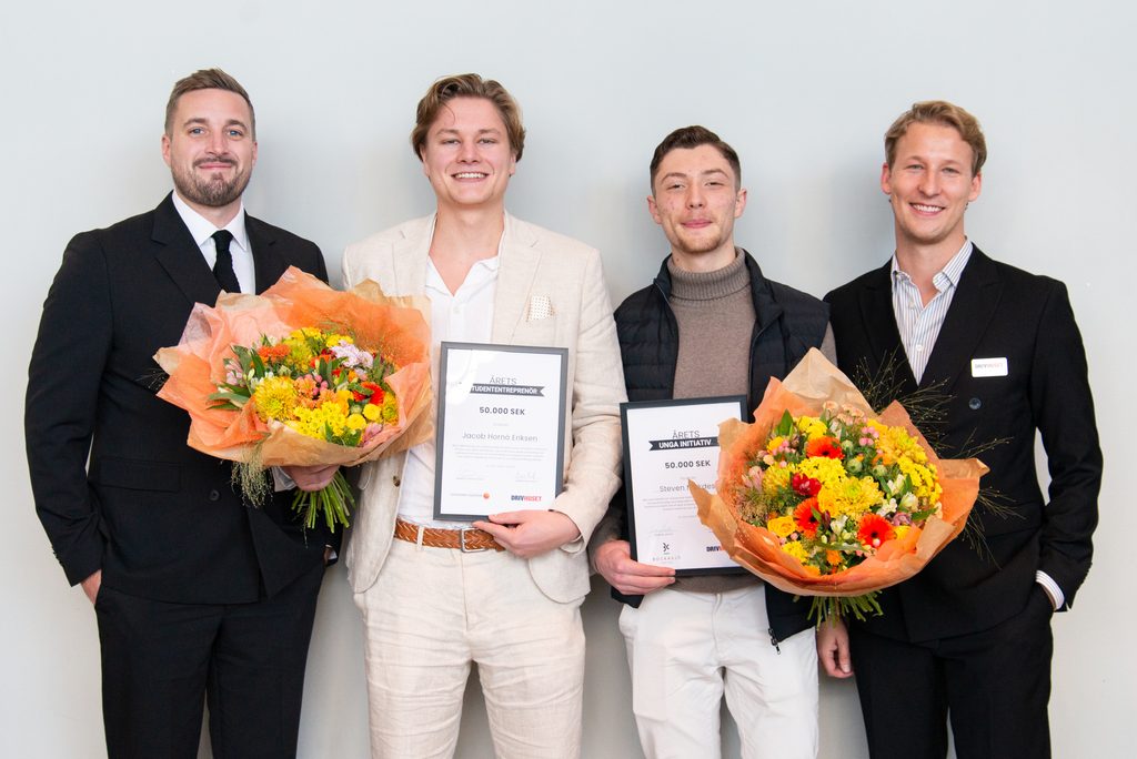 Två unga entreprenörer prisades med 100 000 kronor under DO Entrepreneurship 2026